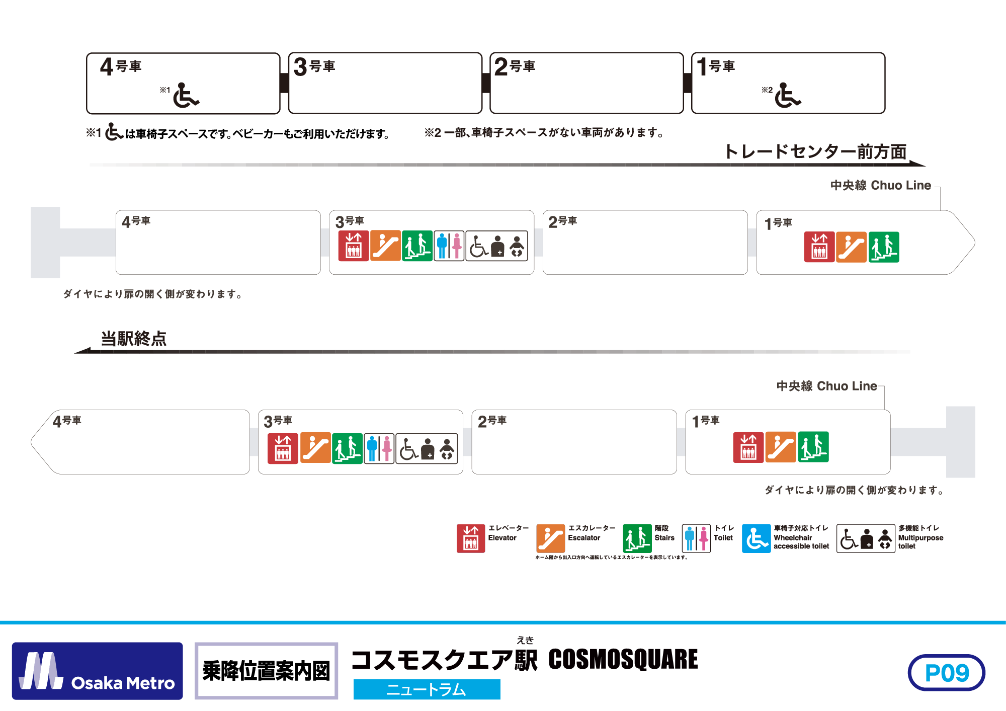 乗降位置案内図