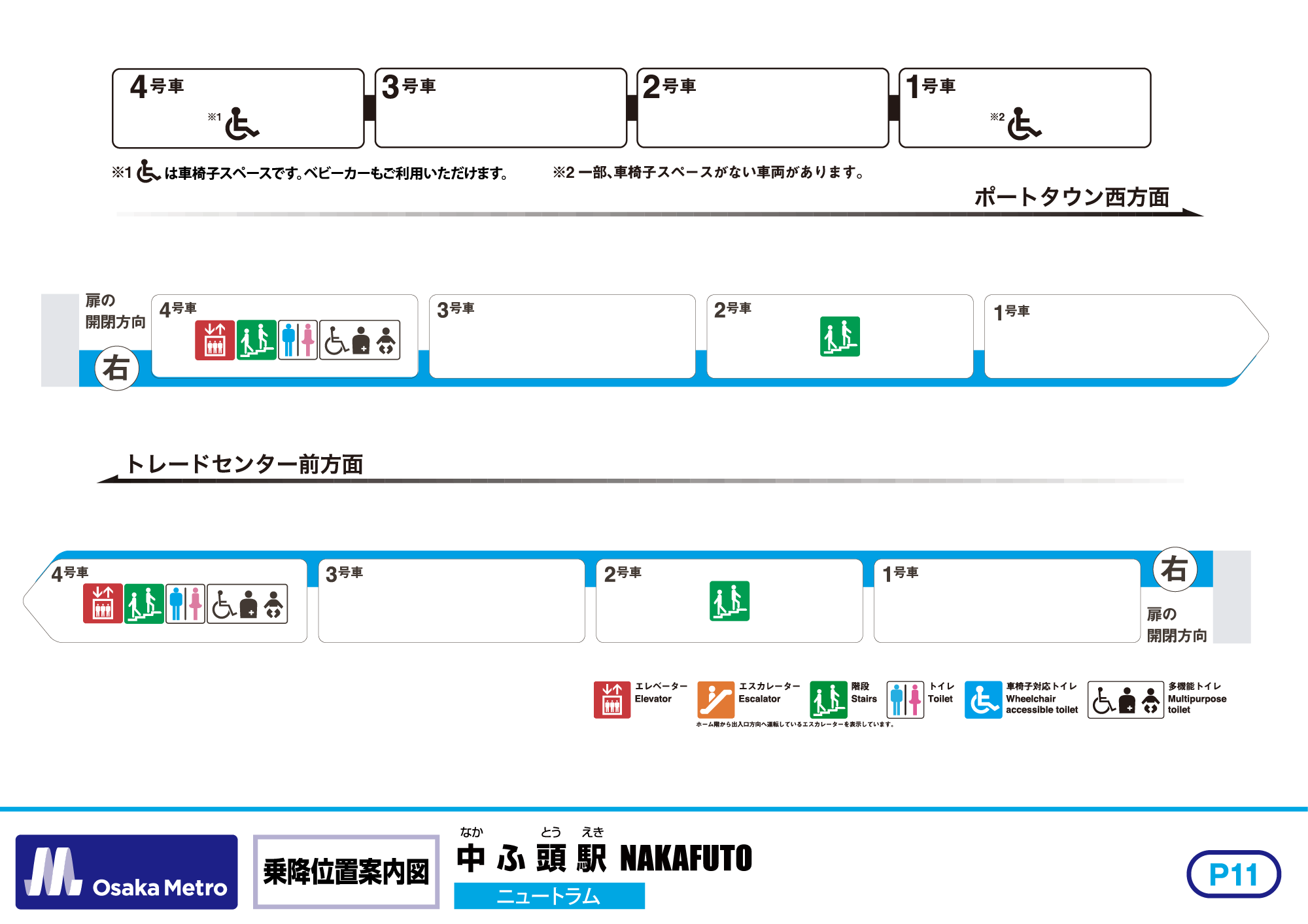 乗降位置案内図