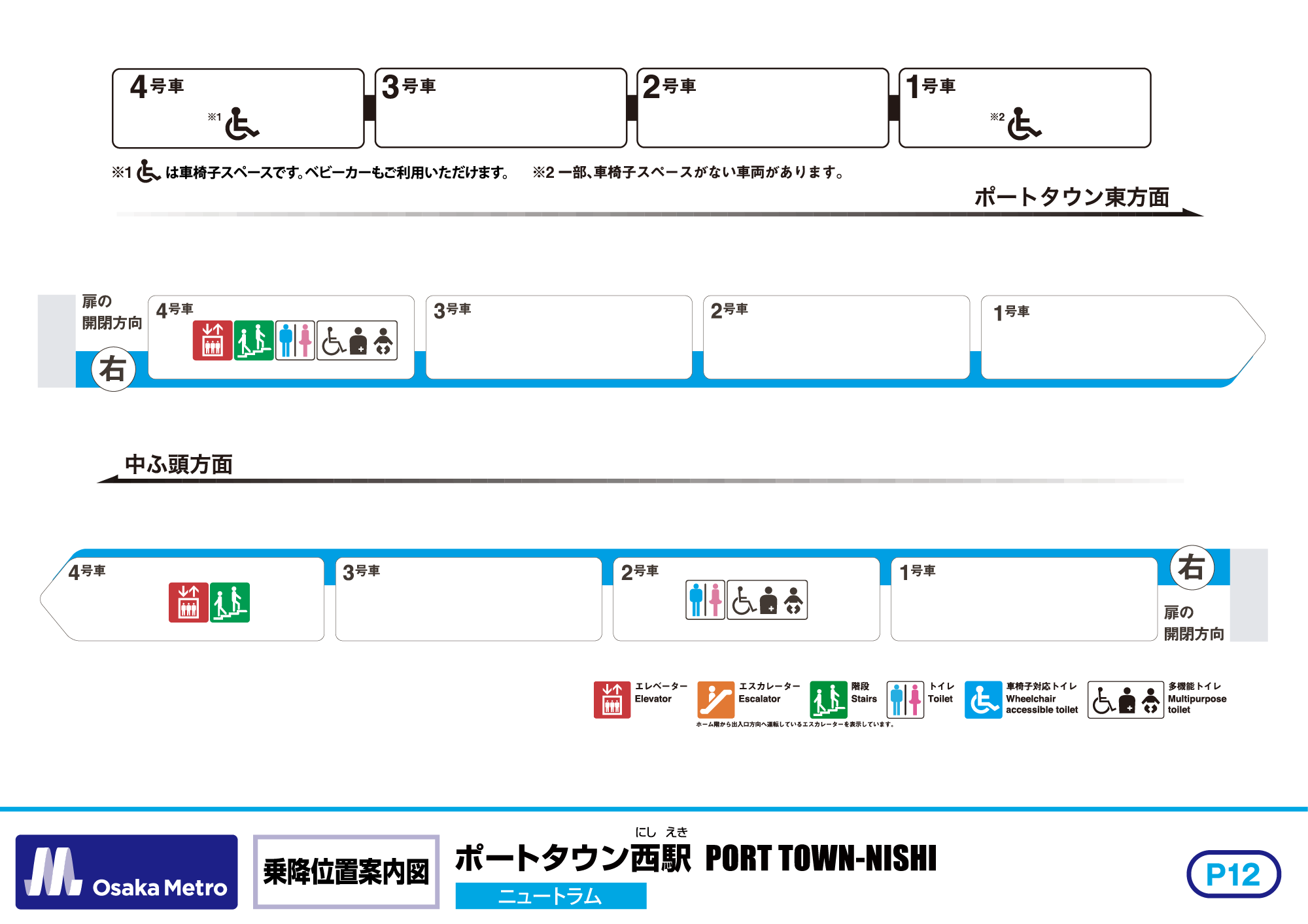 乗降位置案内図