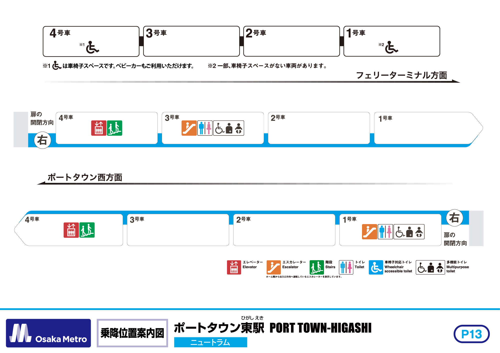 乗降位置案内図